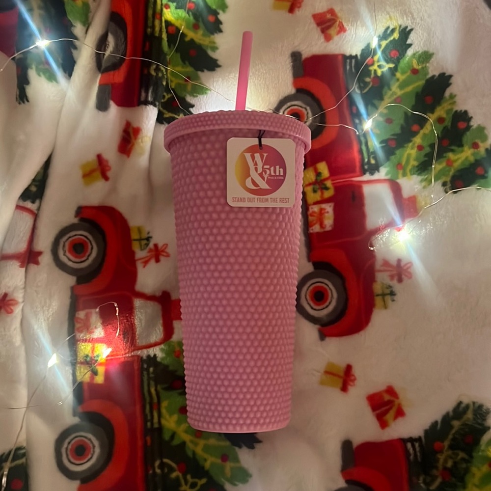 pink tumbler
